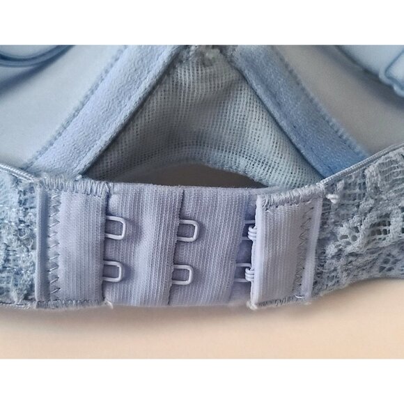 Juniors SO Intimates Convertible Lace Push-Up Bra 34C Blue Plunge Padded NWT - Picture 4 of 9